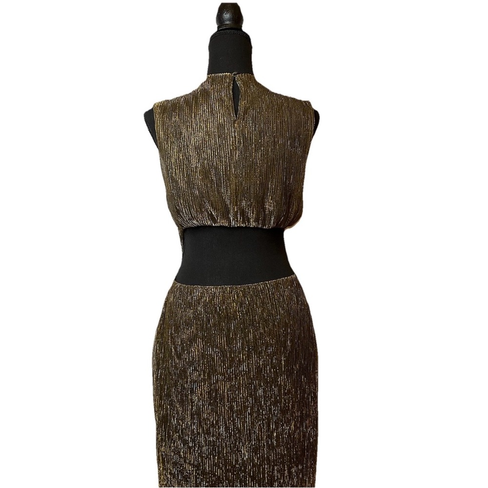 MINKPINK Gold Midi Dress - Picture 8 of 12